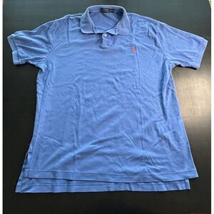 Polo by Ralph Lauren Polo Shirt Men's XL‎ Blue Short Sleeve Red Pony Collared